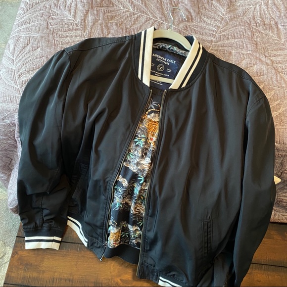 American Eagle Bomber Jacket - Picture 2 of 8